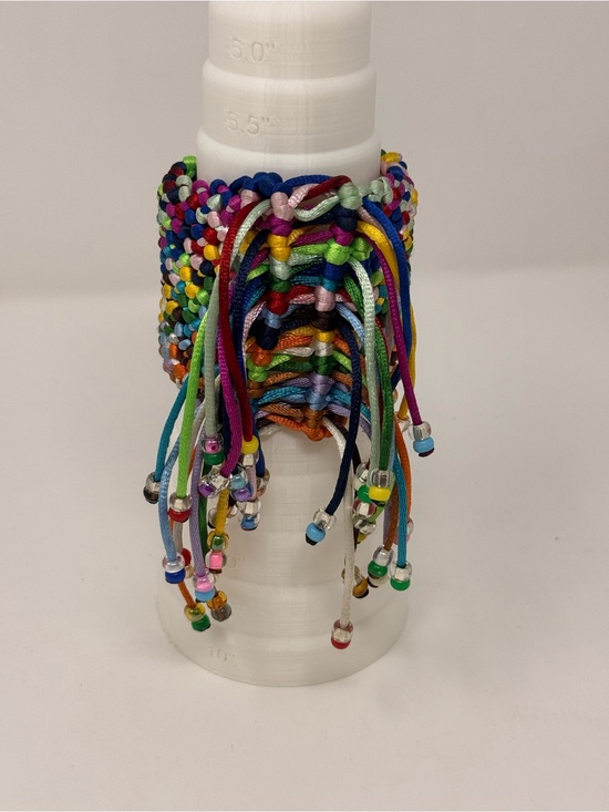 Jewelry - Multicolor Beaded Bracelet - Pack of Adjustable String Bands